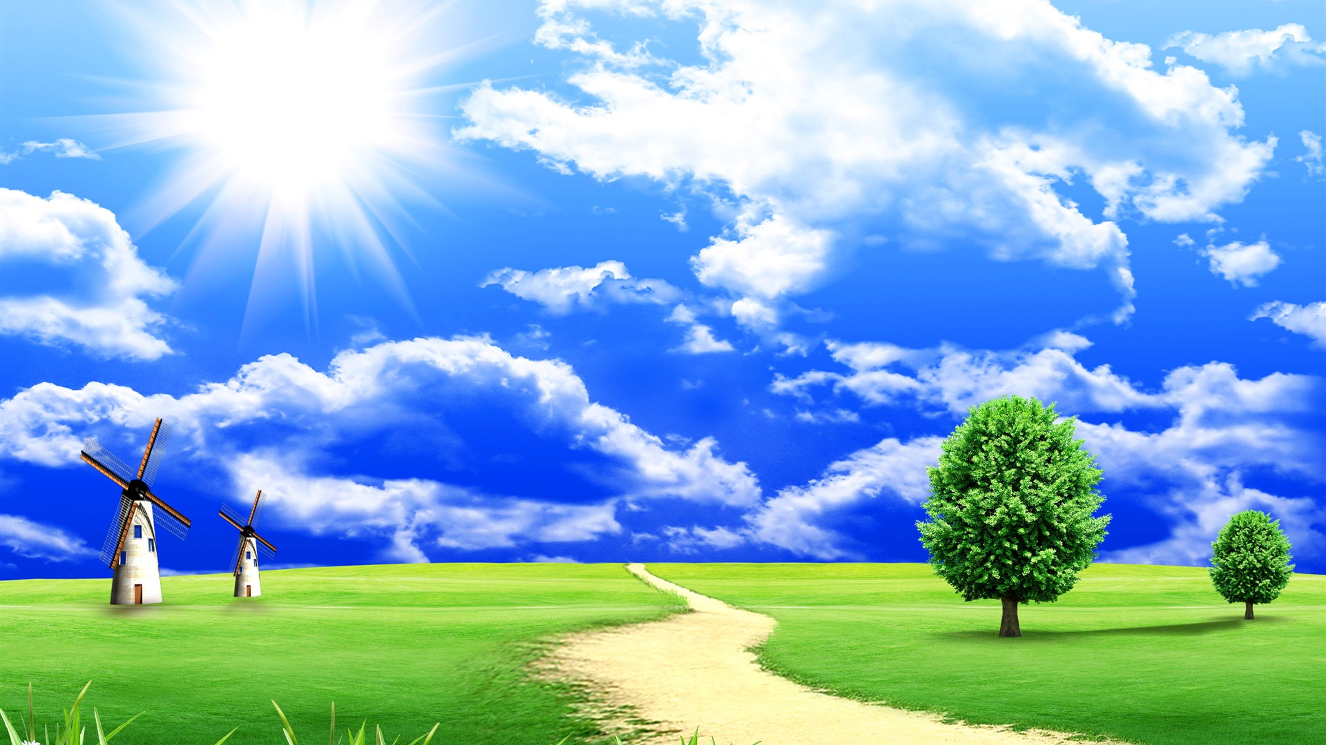 Dream - world - grass - trees - clouds - blue - sky - road - windmills_1920x1080.jpg