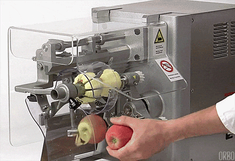 사과 깎는 기계..gif